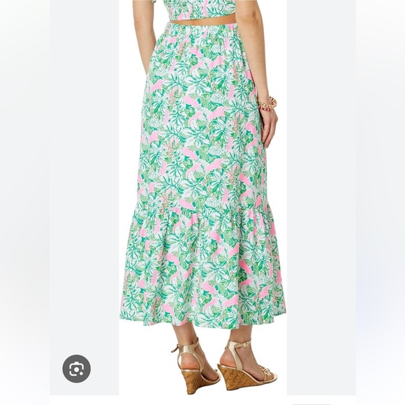 Lilly Pulitzer Kasida Ruffle Set (botanical green) size 4 NWT - Picture 7 of 9